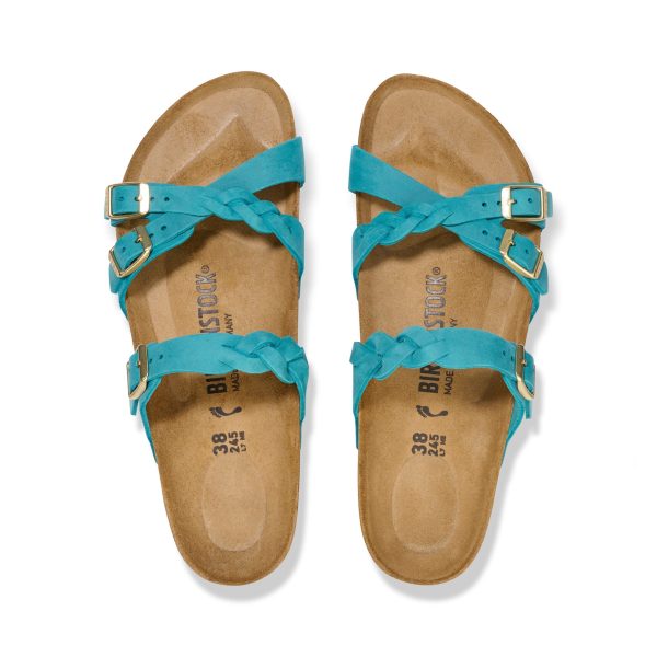 Franca Braided Biscay Bay Oiled Leather