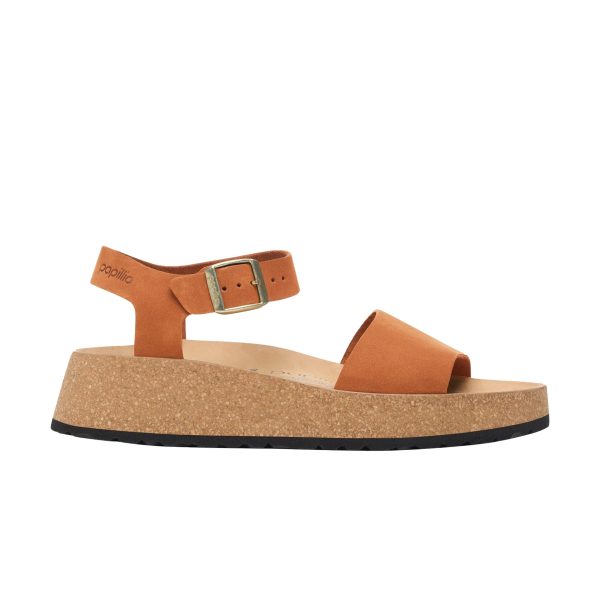 Glenda Pecan Nubuck Leather