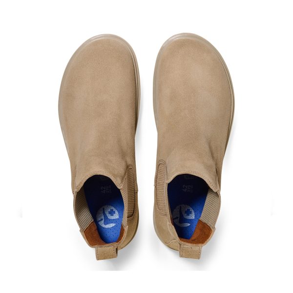 Highwood M Taupe Suede Leather