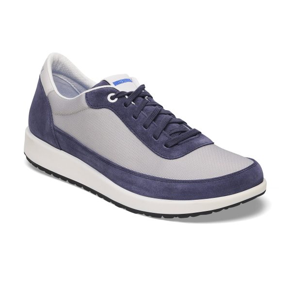 Honnef City Indigo/Stone Coin Nylon Mesh/Suede Leather