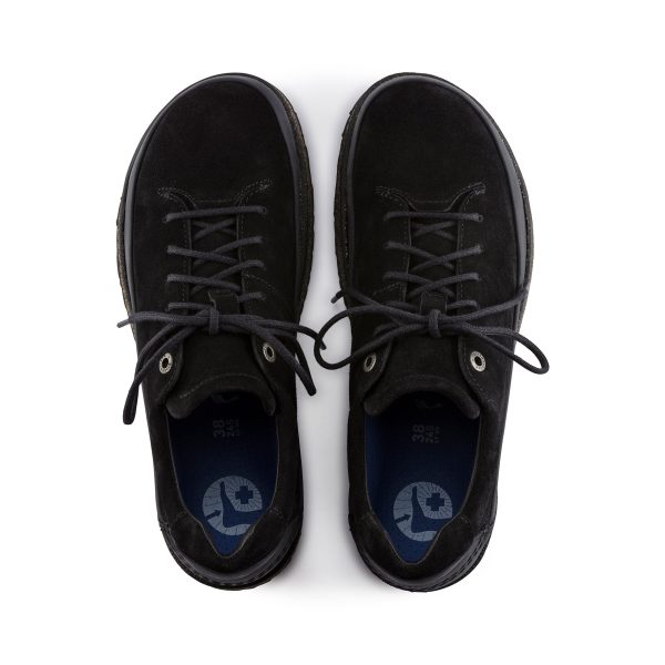 Honnef Low Black Suede Leather