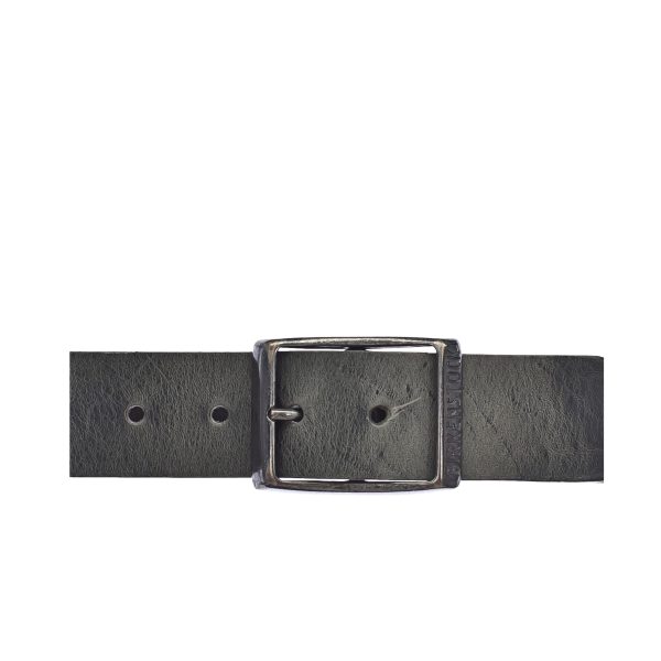 Kansas Belt Grey Oiled Leather 35mm One Size