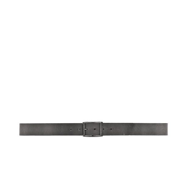 Kansas Belt Grey Oiled Leather 35mm One Size