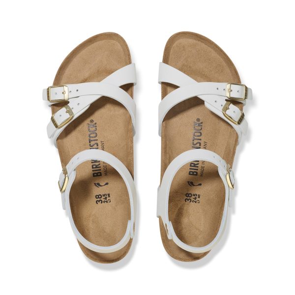Kumba Antique White Nubuck Leather