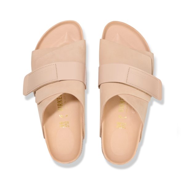 Kyoto High Shine New Beige Nubuck Leather
