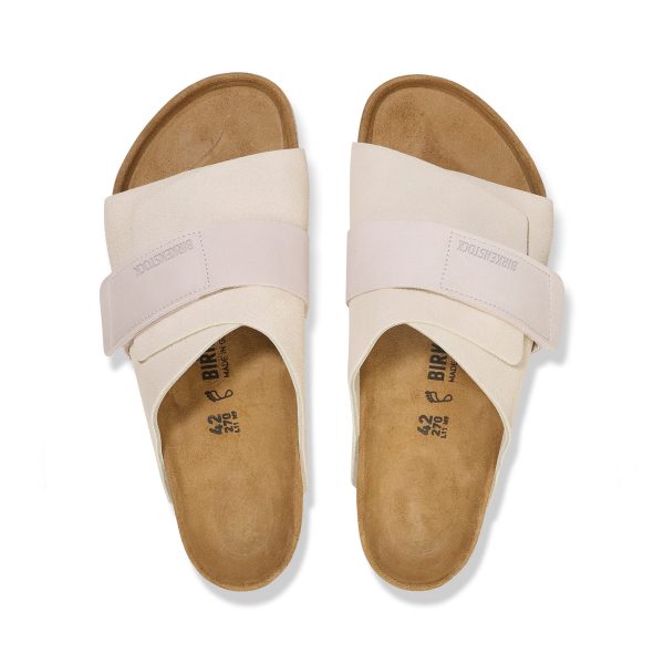 Kyoto Antique White Suede/Nubuck Leather