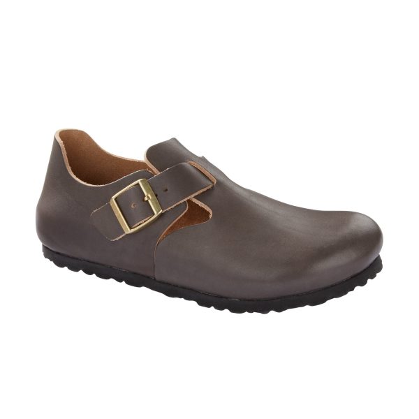 London Graphite Natural Leather
