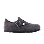 London Gunmetal Suede Leather
