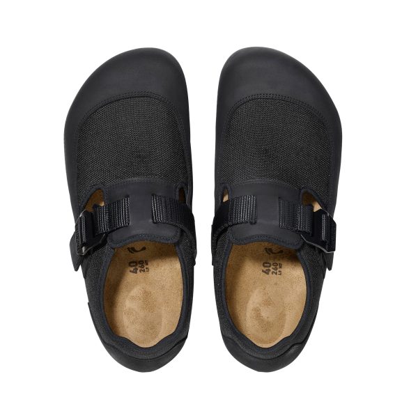 London Nova Black Textile/Nubuck Leather