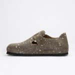 London The Artist Taupe Splash Suede Leather