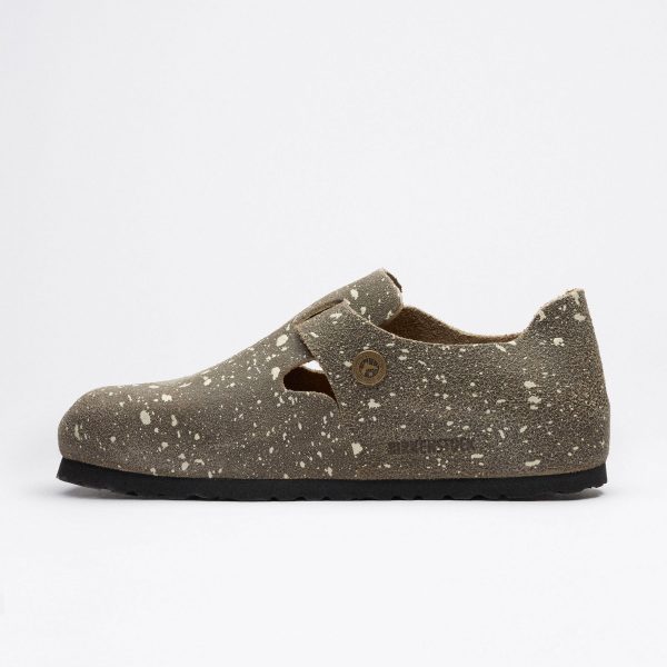 London The Artist Taupe Splash Suede Leather