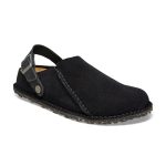 Lutry Black Suede Leather