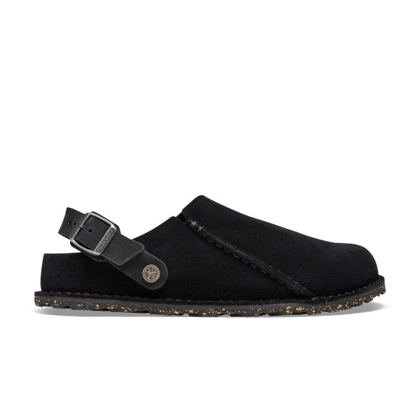 Lutry Black Suede Leather