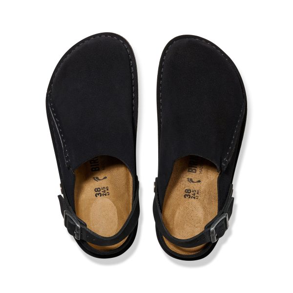 Lutry Black Suede Leather