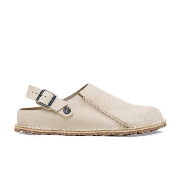 Lutry Eggshell Suede Leather