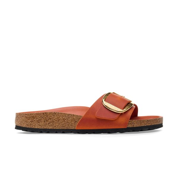 Madrid Big Buckle Burnt Orange Oiled Leather