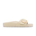 Madrid Pearl Big Buckle High Shine Ecru Natural Leather Patent