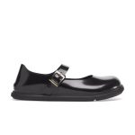 Mantova Droplet Buckle High Shine Black Natural Leather Patent