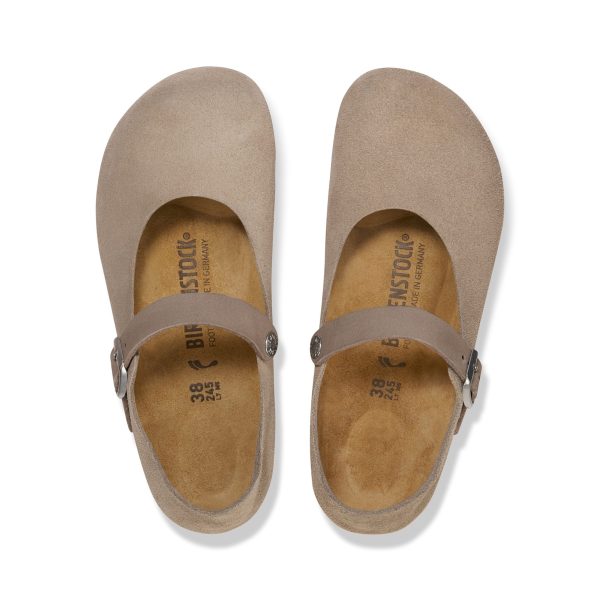 Mantova Taupe Suede Leather