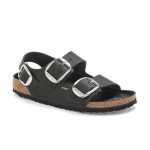 Milano Big Buckle Black Oiled Leather