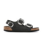 Milano Big Buckle Black Oiled Leather