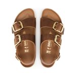 Milano Big Buckle Cognac Oiled Leather
