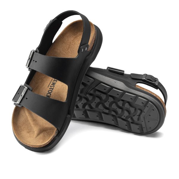Milano Cross Town Arctic Black Waxy Leather