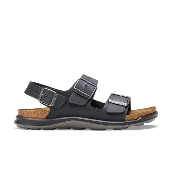 Milano Cross Town Black Oiled Leather