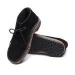 Milton Black Suede Leather