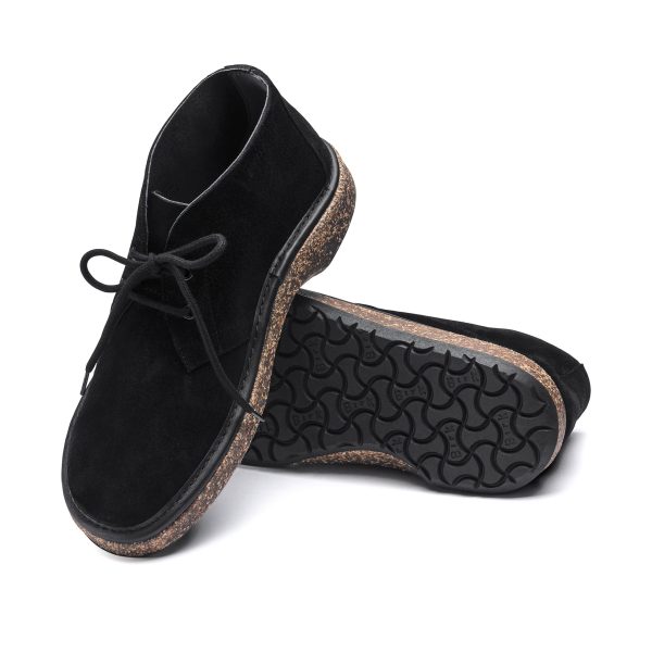 Milton Black Suede Leather