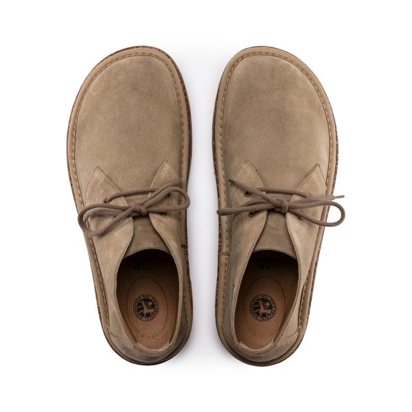 Milton Ginger Suede Leather
