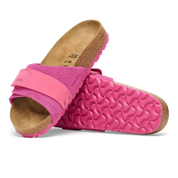 Oita Fuchsia Tulip Nubuck/Suede Leather