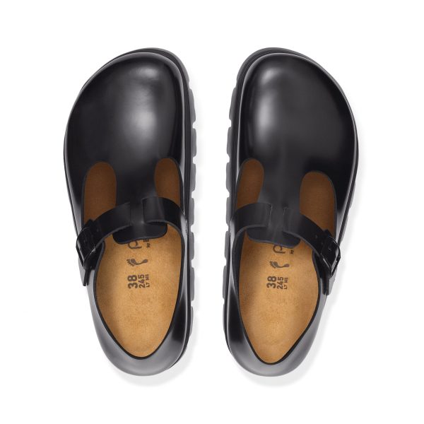 Paris Chunky Black Smooth Leather