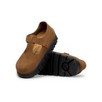 Paris Chunky Dark Tea Suede Leather