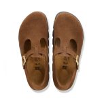 Paris Chunky Dark Tea Suede Leather
