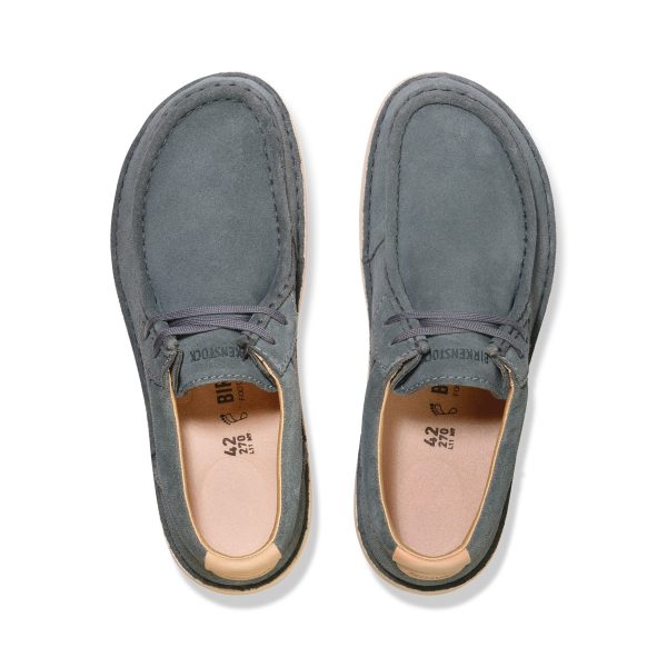 Pasadena Basalt Grey Suede Leather