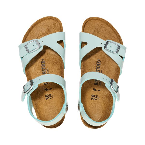 Rio Kids Patent Surf Green Birko-Flor Patent