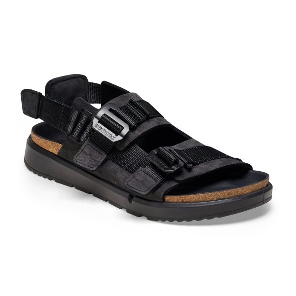 Shinjuku Black Nubuck Leather/Textile