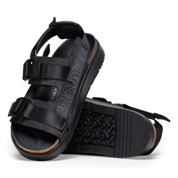 Shinjuku Black Nubuck Leather/Textile