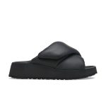 Theda Cross Strap Black Smooth Leather