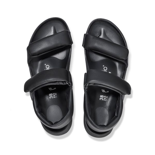 Theda Exquisite Platform Wedge Black Smooth Leather