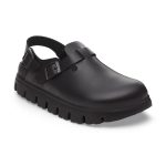 Tokio Chunky Exquisite Black Smooth Leather