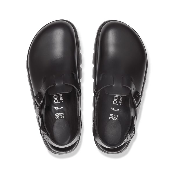 Tokio Chunky Exquisite Black Smooth Leather
