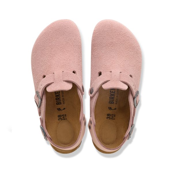 Tokio Pink Clay Suede Leather