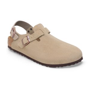 Tokio Taupe Suede Leather