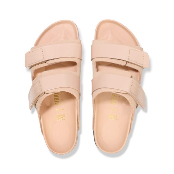 Uji High Shine New Beige Nubuck Leather