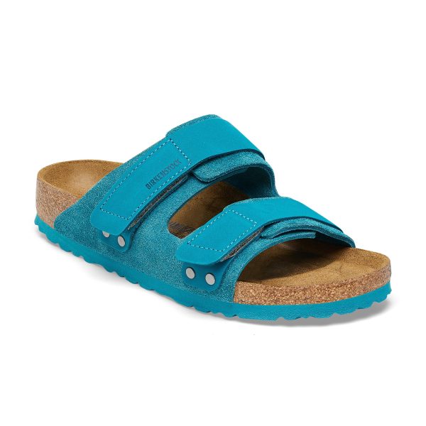 Uji Deep Turquoise Nubuck/Suede Leather