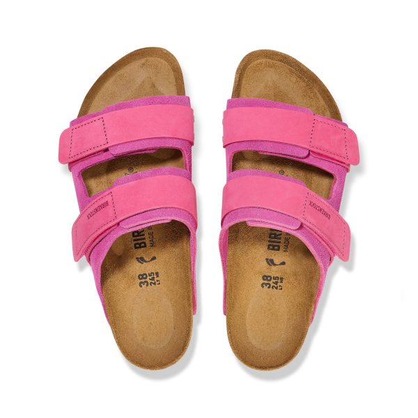 Uji Fuchsia Tulip Nubuck/Suede Leather