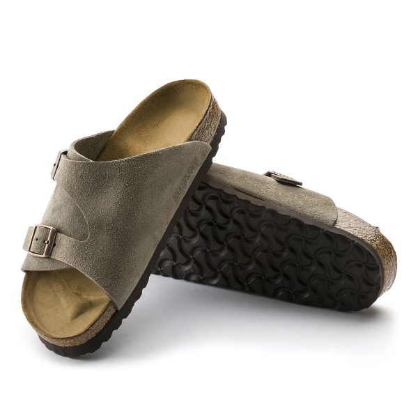 Zurich SFB Taupe Suede Leather