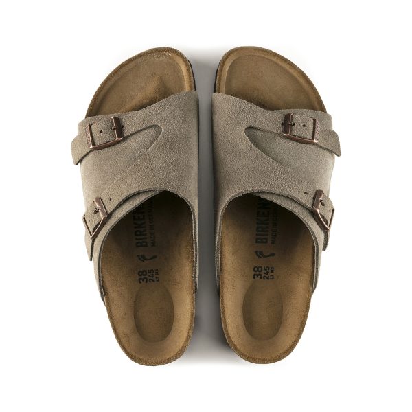 Zurich SFB Taupe Suede Leather